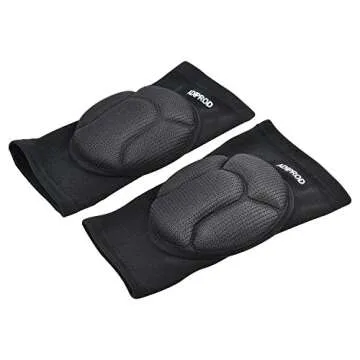 Knee Pads, ADiPROD (1Pair) Thick Sponge Collision Avoidance Kneeling Kneepad Outdoor Climbing Sports Riding Protector Protection (Black)
