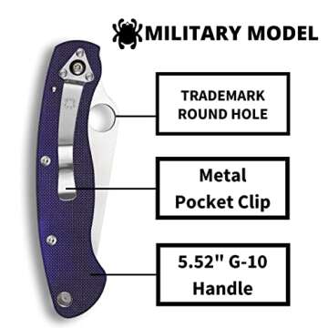 Spyderco Military Model Knife - High Performance EDC Tool