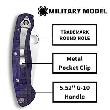 Spyderco Military Model Knife - High Performance EDC Tool