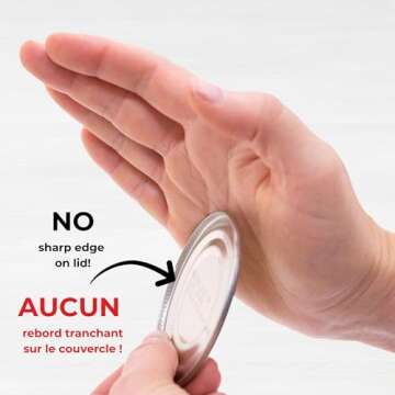 Starfrit MightiCan Can Opener - Safe - Holds Lid and Leaves No Sharp Edges on Lid - 3 year warranty ...