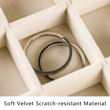 Luxury Stackable Velvet Jewelry Organizer Set of 4