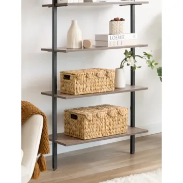 Handwoven Storage Basket with Scalloped Lid and Handles