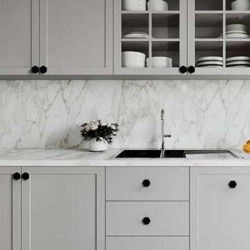 Sleek Jasluna Black Cabinet Knobs for Home Upgrades