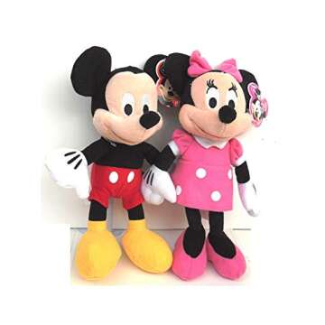 Disney Mickey and Minnie Mouse 10" Plush Bean Bag Doll