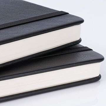 Pocket Dotted Journal Notebook - Premium 2 Pack for Creative Writing