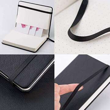 Pocket Dotted Journal Notebook - Premium 2 Pack for Creative Writing