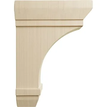 Ekena Millwork Stockport Wood Brackets, 2.25"x5"x7"