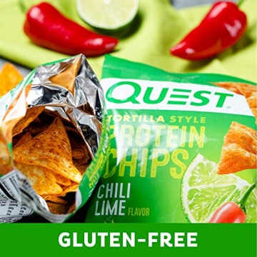 Quest Nutrition Chili Lime Tortilla Chips - 20g Protein, Low Carb