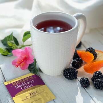 Bigelow Blackberry Citrus Herbal Tea with Zinc, 18 Bags