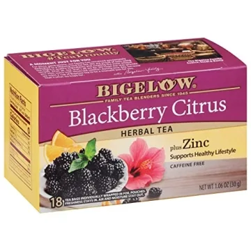 Bigelow Herbal Tea Blackberry Citrus with Zinc - 18 Bags