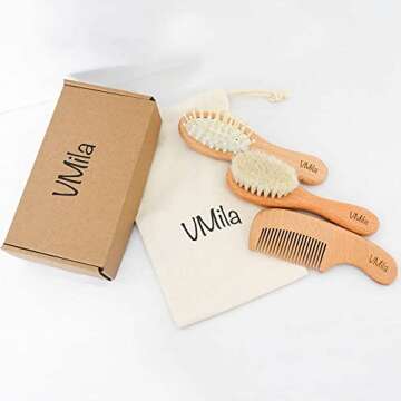 VMila Baby Hair Brush Set - Gentle & Eco-Friendly Grooming Solution