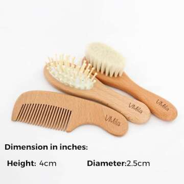 VMila Baby Hair Brush Set - Gentle & Eco-Friendly Grooming Solution