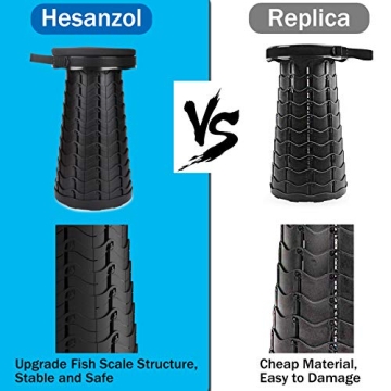Hesanzol Portable Telescoping Stool - Durable & Adjustable