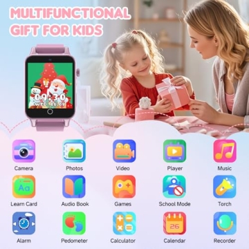 Kids Watches Girls Toys: Fun HD Camera Smart Watch for Ages 5-12 with Music & Games