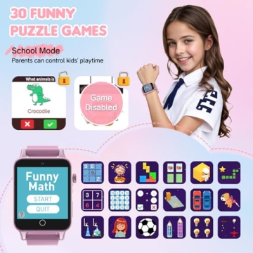 Kids Smart Watch with Camera & Games for Ages 5-12