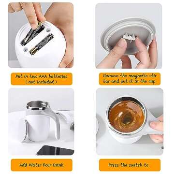 Automatic Magnetic Stirring Coffee Mug for All Drinks