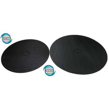 SISYAMA Circle Round TAI-CHI YIN-YANG Yoga Mat Meditation Pilates (Black, 6 ft)