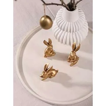 DN DECONATION White Wood Tray, Large Decorative Tray for Coffee Table, Ottoman, Decorative Round Trays, Accent Tray for Dining Room, Living Room, Farmhouse Decor