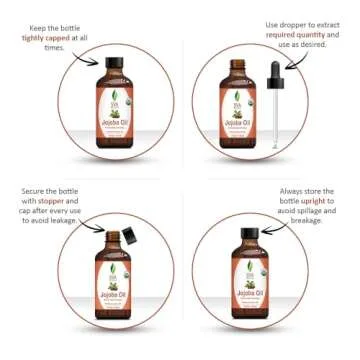 SVA Jojoba Seed Oil Organic - 4 Fl Oz – 100% Natural Cold Pressed Organic Jojoba Oil - for Face, S...