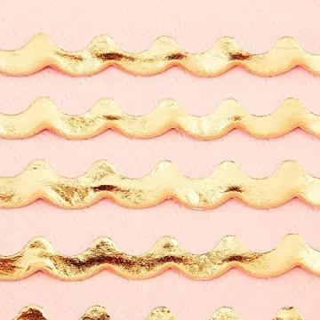 Pink Scalloped Napkins with Gold Foil for Any Celebration
