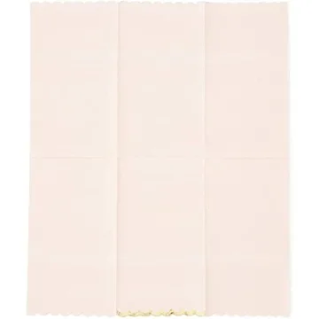 Pink Scalloped Napkins with Gold Foil for Any Celebration