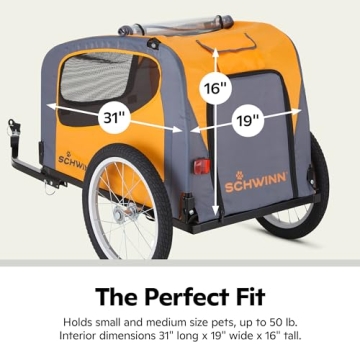 Schwinn Rascal Bike Dog Trailer - Safe & Convenient