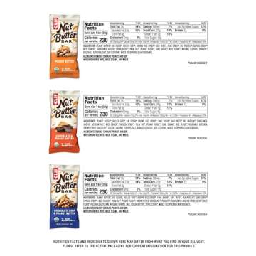 CLIF Nut Butter Bar - Variety Pack - Peanut Butter Filled Energy Bars - Non-GMO - USDA Organic - Plant-Based - Low Glycemic - 1.76 oz. (12 Count)