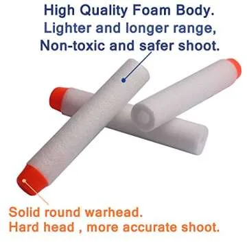 AMOSTING Refill Darts 200PCS Bullets Ammo Pack for Nerf N-Strike Elite 2.0 Series DinoSquad – Compatible with All Elite Blasters-Glow in The Dark