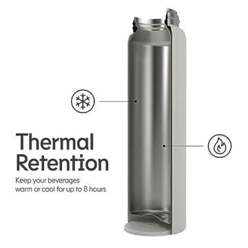 RHINOSHIELD AquaStand for Stainless Steel 700cc (Classic Black, 23 oz without straw)