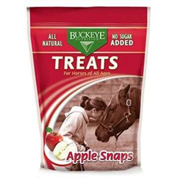 Buckeye Nutrition Treats For Horses, Apple Snaps, 4 Pounds