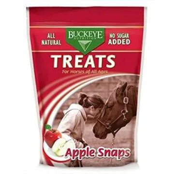 Buckeye Nutrition Treats For Horses, Apple Snaps, 4 Pounds