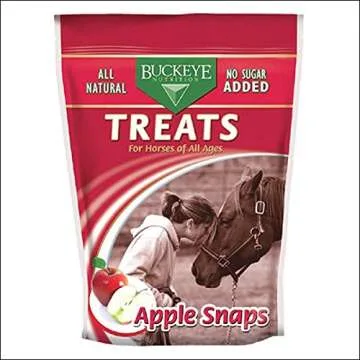 Buckeye Nutrition Treats For Horses, Apple Snaps, 4 Pounds