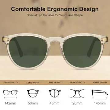CARFIA Polarized Sunglasses for Men - Trendy & Eco-Friendly
