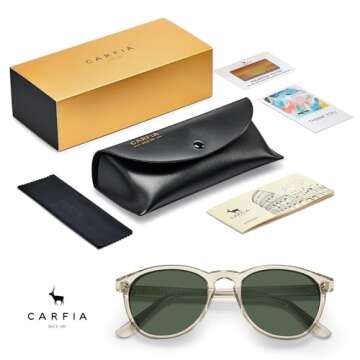 CARFIA Polarized Sunglasses for Men - Trendy & Eco-Friendly