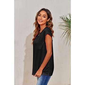 Goranbon Women's Oversized Summer Casual Tops - Stylish & Comfortable