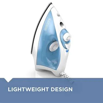 BLACK+DECKER Lightweight Steam Iron with Pivot Cord