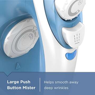 BLACK+DECKER Lightweight Steam Iron with Pivot Cord