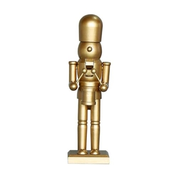 AMLESO Golden Nutcracker Soldier - 10 Inches Holiday Decor
