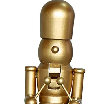 AMLESO Golden Nutcracker Soldier - 10 Inches Holiday Decor