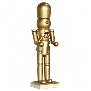 AMLESO Golden Nutcracker Soldier - 10 Inches Holiday Decor