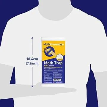 CLOTHES MOTH TRAP Replacement Strips (6 Strips in Total) – for Moth-Prevention Clothes Moth Traps