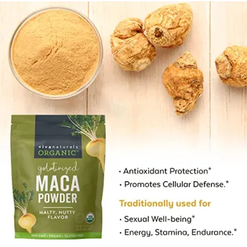Viva Naturals Organic Maca Powder for Energy and Wellness