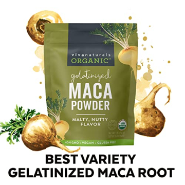 Viva Naturals Organic Maca Powder for Energy and Wellness