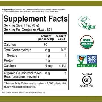 Viva Naturals Organic Maca Powder for Energy and Wellness