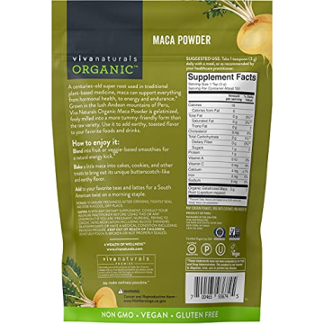 Viva Naturals Organic Maca Powder for Energy and Wellness