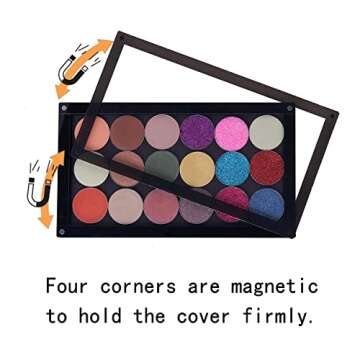 Coosei Acrylic Magnetic Makeup Palette with Clear Lid