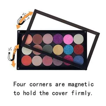 Coosei Acrylic Magnetic Makeup Palette with Clear Lid