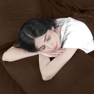 Utopia Bedding Queen Bed Sheets Set - 4 Piece Bedding - Brushed Microfiber - Shrinkage and Fade Resistant - Easy Care (Queen, Brown)