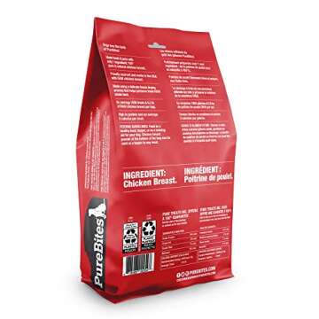 PureBites Freeze Dried Chicken Dog Treats for Healthy Snacking