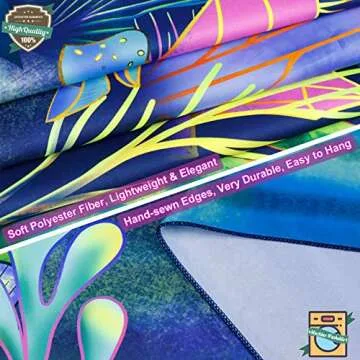 Blacklight Forest Trees Tapestry UV Reactive Plants Tapestry Fantasy Starry Night Tapestry Neon Moon Landscape Tapestry Mysterious Aesthetic Mountain Wall Hanging for Room